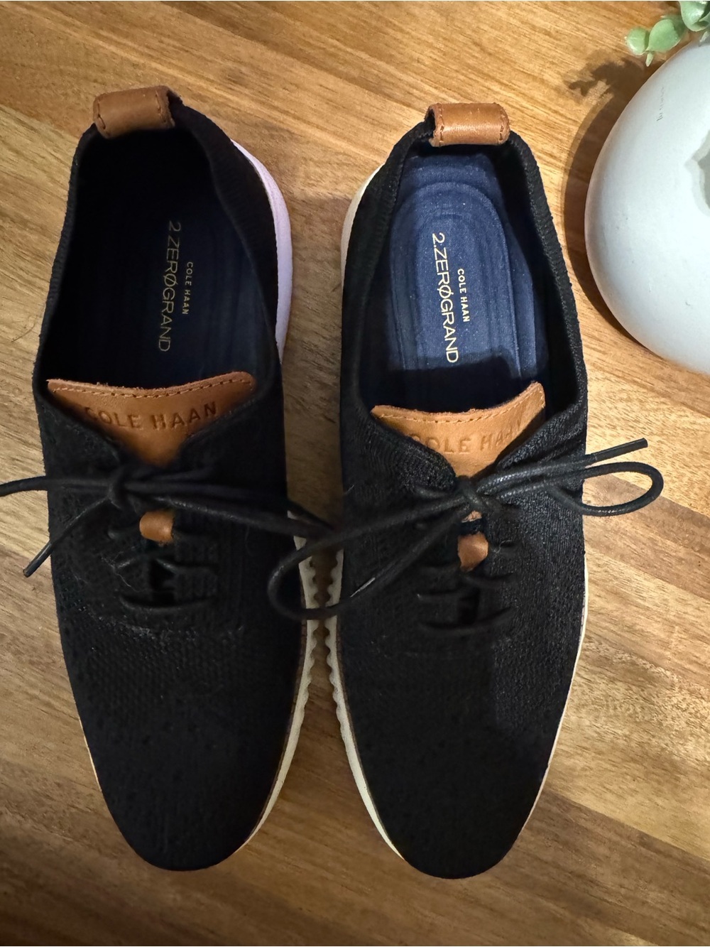 Cole Haan Black Stitchlite, Woven oxfords, 2.ZeroGrand, Men’s 8M